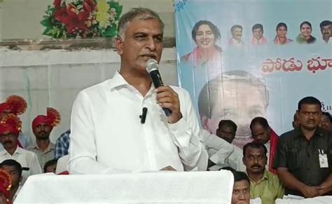 Telangana Harish Rao Hits Back After Pm Modi Targeted Brs At Warangal