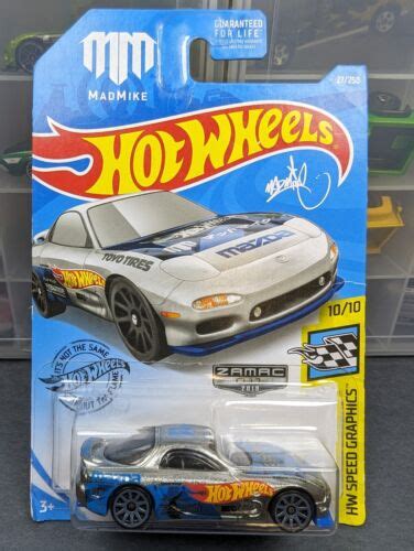 2019 Hot Wheels HW Speed Graphics 95 Mazda RX 7 Zamac Mad Mike Walmart