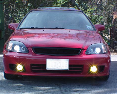 1999 2000 Honda CIVIC JDM Yellow Housing Fog Light Kit