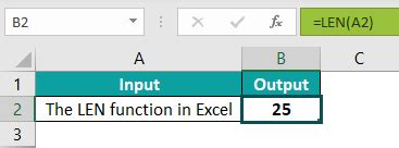 LEN Excel Function Formula Examples How To Use