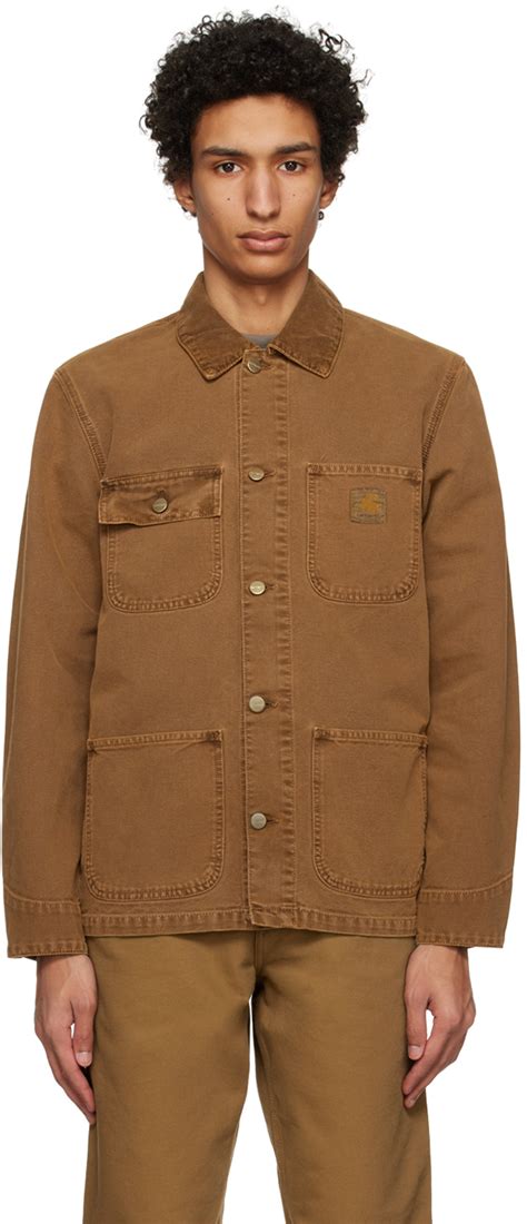 Carhartt Work In Progress Brown Michigan Jacket Ssense Uk