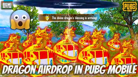 DRAGON AIRDROP IN PUBG MOBILE AND BGMI DRAGON BLESSINGS AIR DROP