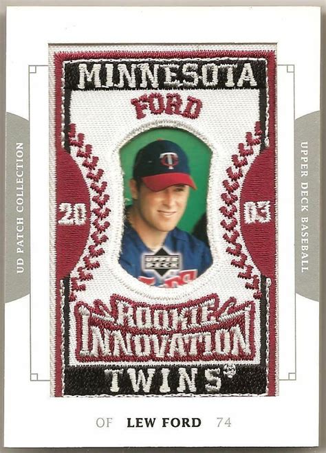 Ud Patch Collection Lew Ford Upper Deck Rookie Innovation Patch