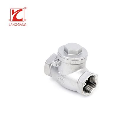 Inox Female Thread Stainless Steel Swing Type Check Valve 200 Wog