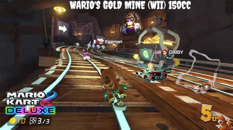 Super Mario Kart 8 Deluxe Online Play Wario S Gold Mine Wii 150cc