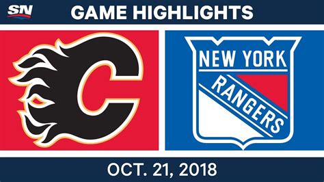 NHL Highlights Flames Vs Rangers Oct 21 2018 YouTube