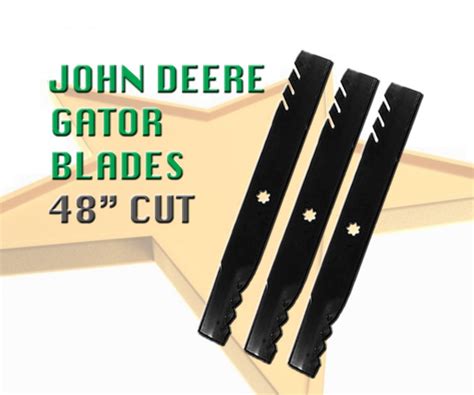 X Gator Mulch Blades To Fit John Deere Ride On Mowers Shortcut