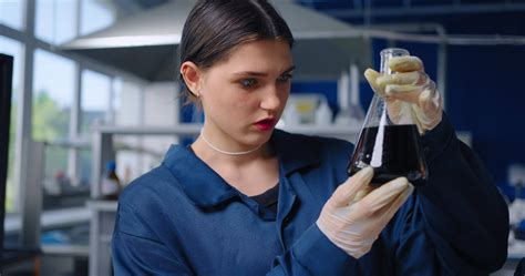 Group Of Young Ecologists Doing Analysis In Laboratory, Environment