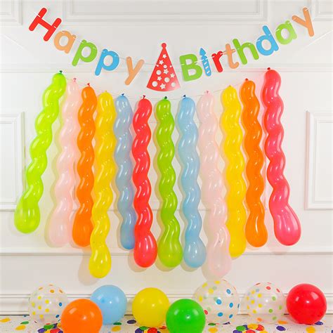 pcs latex long balloons spiral balloons magic air ballooon ballon