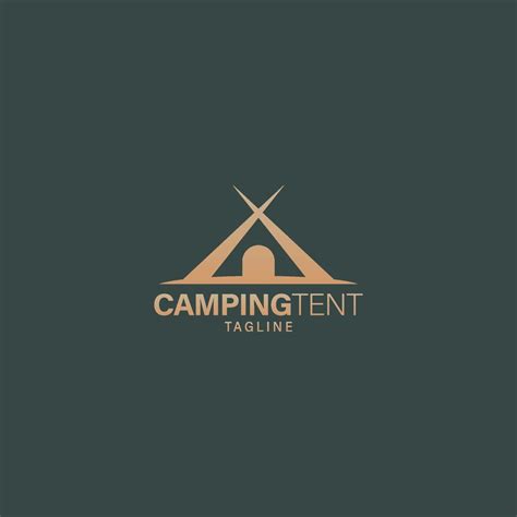 camping tent outdoor brand identity logo 22383869 Vector Art at Vecteezy