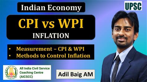 Cpi And Wpi Headline And Core Inflation Inflation Control Indian Economy Upsc Prelims Adil