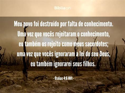 O Meu Povo Perece Por Falta De Conhecimento Novo Testamento - O meu povo perece por falta de conhecimento (Estudo Bíblico) - Bíblia