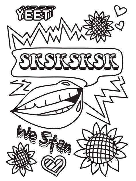 Vsco Girl Vacation Coloring Page Free Printable Coloring Pages For Kids