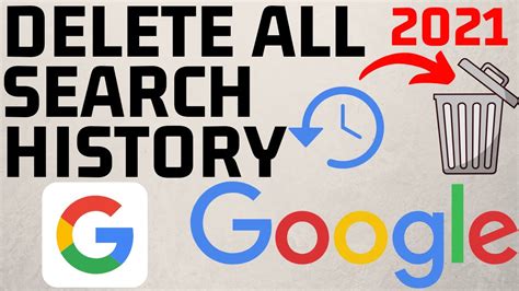 How To Delete All Google Search History 2021 YouTube