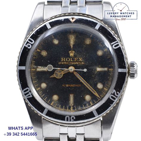 Rolex Submariner 6536 1 “james Bond” Gilt Radium Dial Full Set 1957’s Lwm Italia