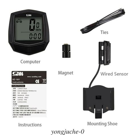 Draadloze Lcd Fietscomputer Speedo Kilometerstand Grandado