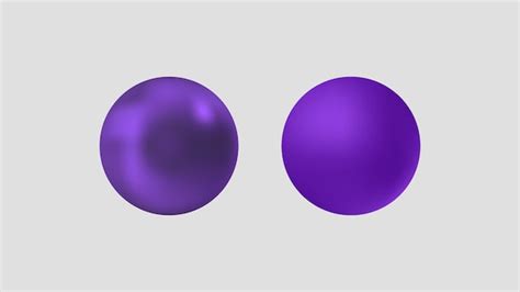 Una Bola Morada Con Un Fondo Blanco Vector Premium