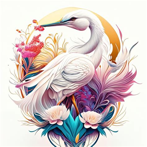 Premium Ai Image A Beautiful Stork