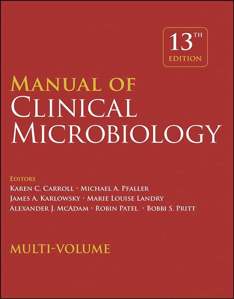 Manual Of Clinical Microbiology Volume Set Carroll Karen C