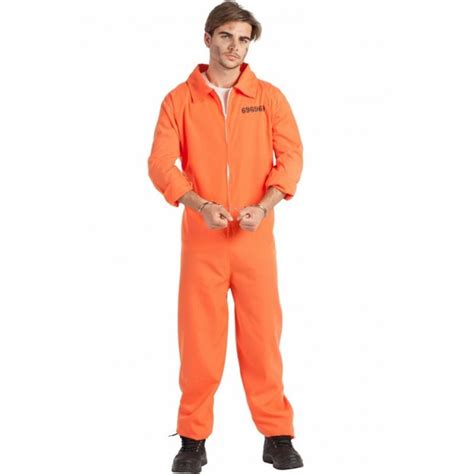 Déguisement prisonnier orange pour homme Achat en ligne