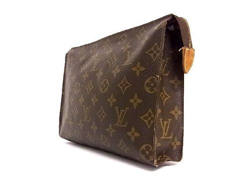 1円 Louis Vuitton ルイヴィトン M47542 モノグラム ポッシュトワレ26 化粧ポーチ クラッチバッグ セカンドバッグ