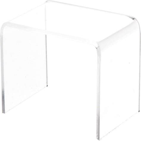 Plymor Clear Acrylic Rectangular Display Riser Inch Height X Inch