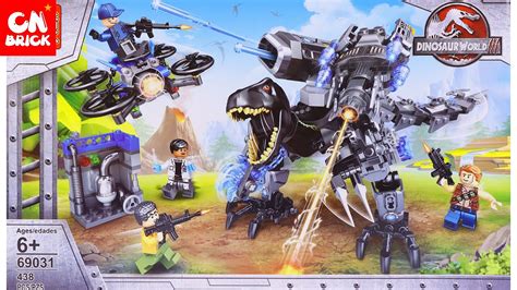 Unoffical LEGO DINOSAURS JURASSIC INDORAPTOR MECH ROBOT PRCK69031