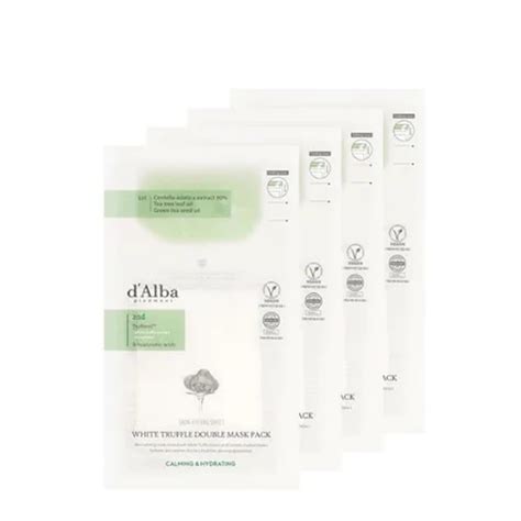 Dalba D Alba White Truffle Double Moisturizing Mask Pack Sheet Calming