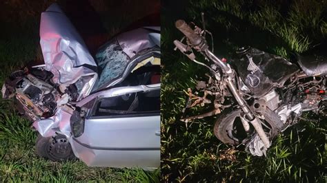 Casal Morre Ap S Acidente Entre Carro E Moto Em Estrada Vicinal Na