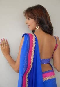 Sanjana Hot Sexy Images In Transparent Saree Movie Photos Gallery