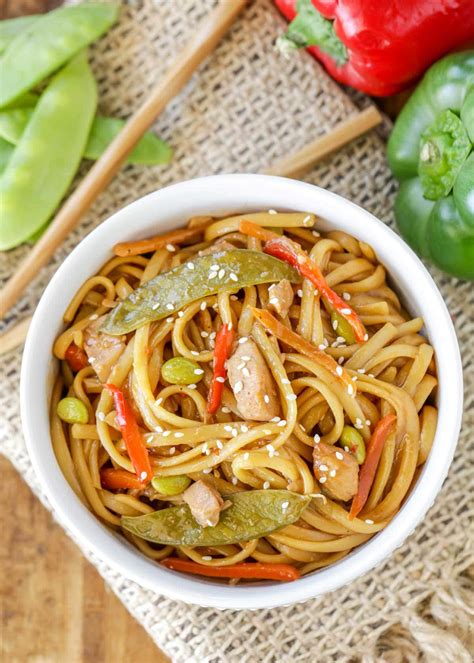 Crock Pot Chicken Lo Mein {easy Delicious} Lil Luna