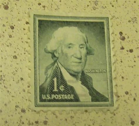 One Cent Postage Stamp George Washington Cent Stamp Vgc Rare Stamp