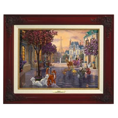 Kinkade Disney Canvas Classics: Aristocats - Thomas Kinkade Canvas ...