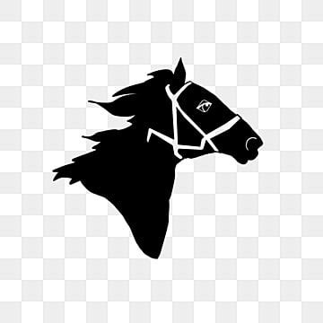 Black Horse Head Silhouette PNG Free, Horse Head Silhouette, Horse Head ...