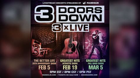 3 Doors Down Livestream Concert (March 5th) | 98 Rock Baltimore