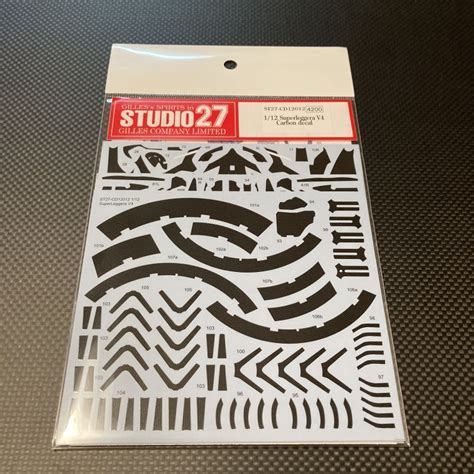 Studio27【cd 12012】112 Superleggera V4 Carbon Decal（t社対応） Baracca