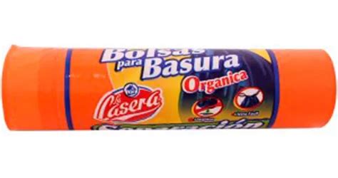 Bolsas Para Basura La Casera Orgánica Naranja Grandes 15 Bolsas