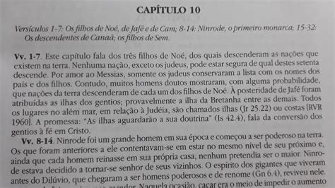 Gênesis 10 Comentário Bíblico de Matthew Henry YouTube