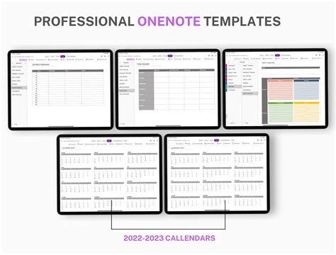 Onenote Digital Planner Onenote Template Project Planner Onenote