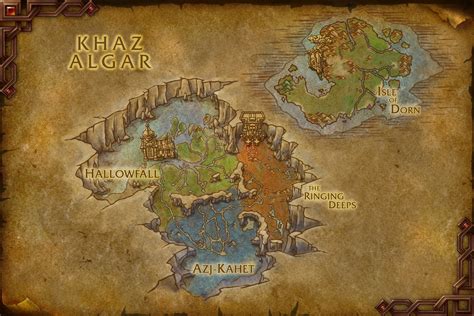 New Maps In The War Within Beta Khaz Algar Azj Kahet Dornogal