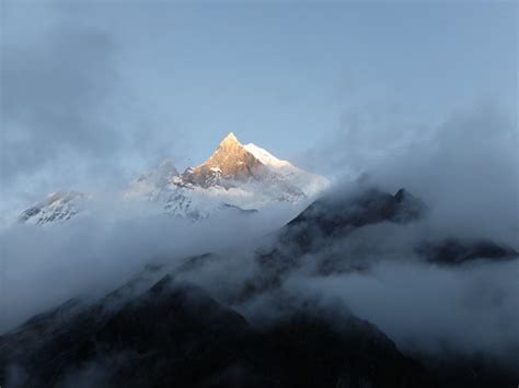 Peak Of The Machapuchare Nepal Der Auch Als Fishtail B Flickr