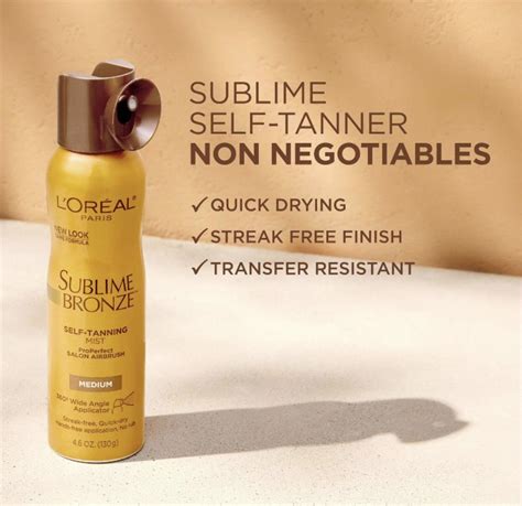 Pack L Oreal Paris Sublime Bronze Self Tanning Mist Oz Medium