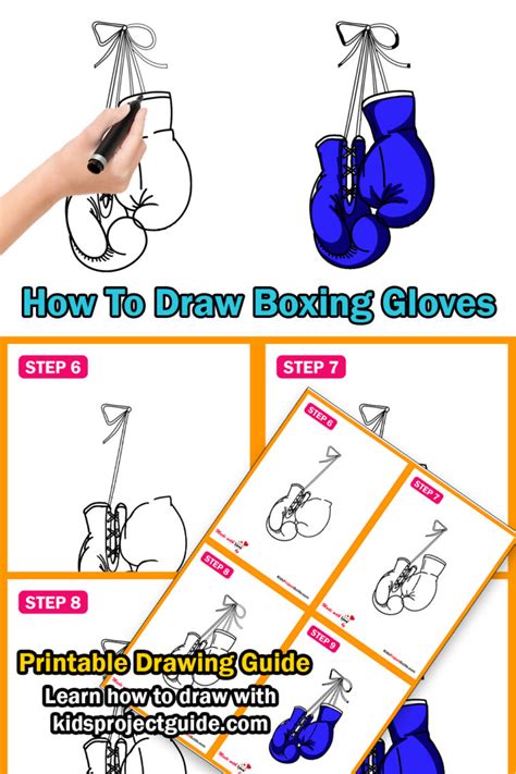 How To Draw Boxing Gloves Easy Step By Step Guide