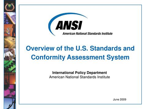 Ppt Overview Of The U S Standards And Conformity Assessment System Powerpoint Presentation