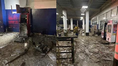 Quadrilha Explode Caixa Eletr Nico Em Posto No Interior De Sp