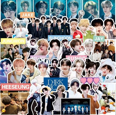 50pcs ENHYPEN Stickers Sticker Decals Decal Engene K Pop Kpop Inspired