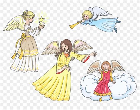 Angels Clipart Heaven Png - Clip Art, Transparent Png - 1012x750 ...