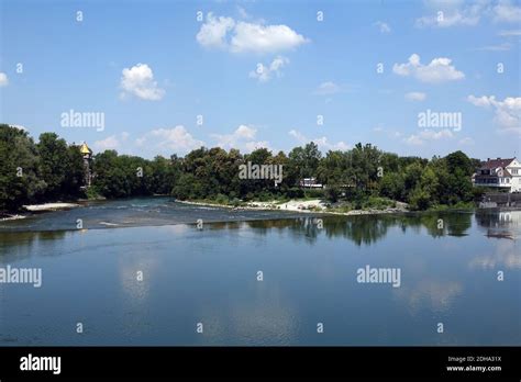 The river Lech in Landsberg Stock Photo - Alamy