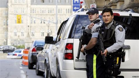 In Pictures Ottawa Shootings Bbc News