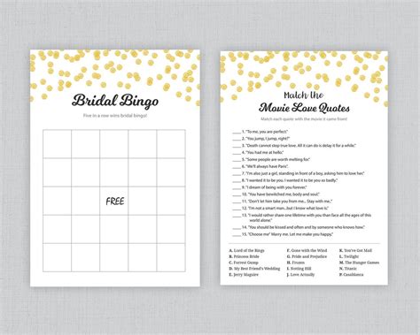 Bridal Shower Games Package Party Games Bundle Wedding Etsy